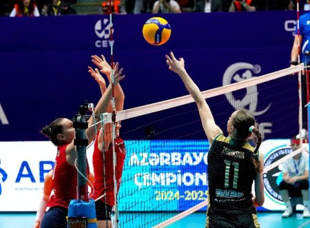 Qadın voleybolçuların Yüksək Liqasına yekun vurulub.