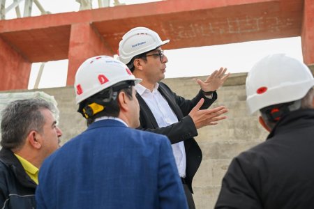Fərid Qayıbov Göygöl Olimpiya İdman Kompleksində və Gəncə Stadionunun Tikinti Sahəsində Olub