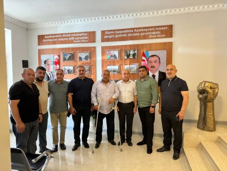 Qarabağ qaziləri İctimai Birliyinin sədri Asəf Əliyev Gəncə filialının ofisində olub